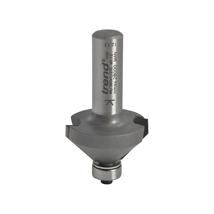 Trend 46/360 x 1/2 TCT Bearing Guided Chamfer 45° 35.1 x 12mm Trend - Town Tools