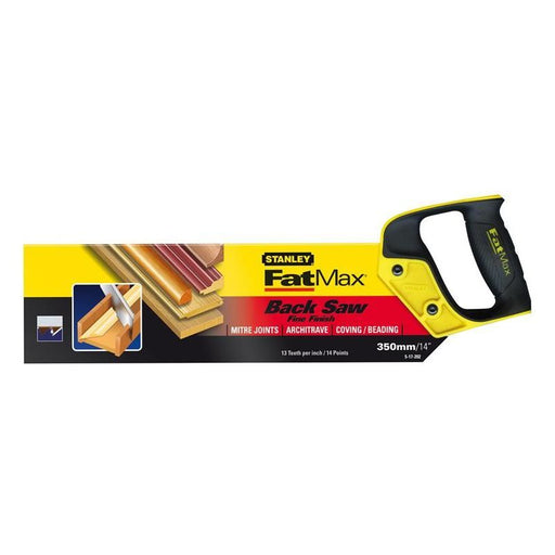 Stanley® Hand Tools FatMax® Tenon Back Saw 360mm (14in) 13 TPI STANLEY® Hand Tools - Town Tools