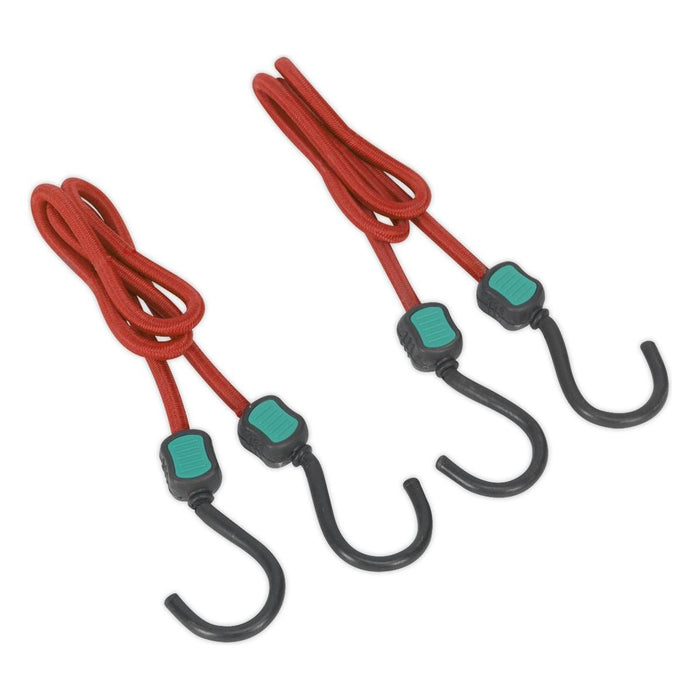 Sealey Bungee Cord Set 2pc 760mm BCS22 Sealey - Town Tools 