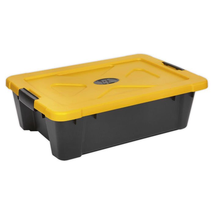 Sealey Composite Stackable Storage Box with Lid 27L APB27 Sealey - Town Tools 