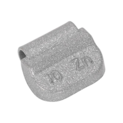 Sealey Wheel Weight 10g Hammer-On Zinc for Steel Wheels Pack of 100 WWSH10 Sealey - Town Tools 