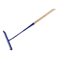 Faithfull Tarmac Rake 16 Round Teeth - Wooden Handled