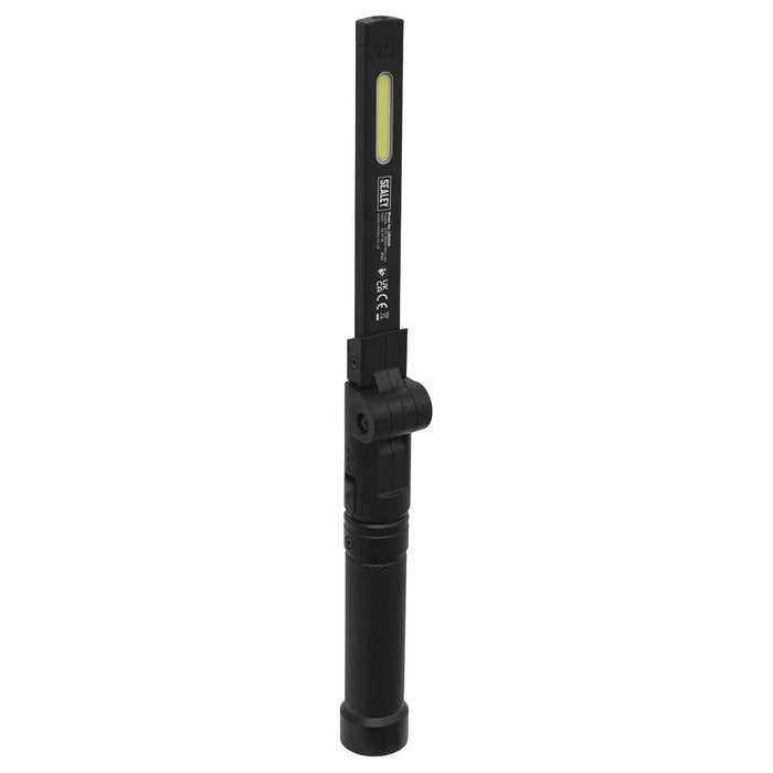 Sealey Rechargeable Aluminium Folding Pocket Light 2 COB & 1 SMD LED LED02G Sealey - Town Tools 