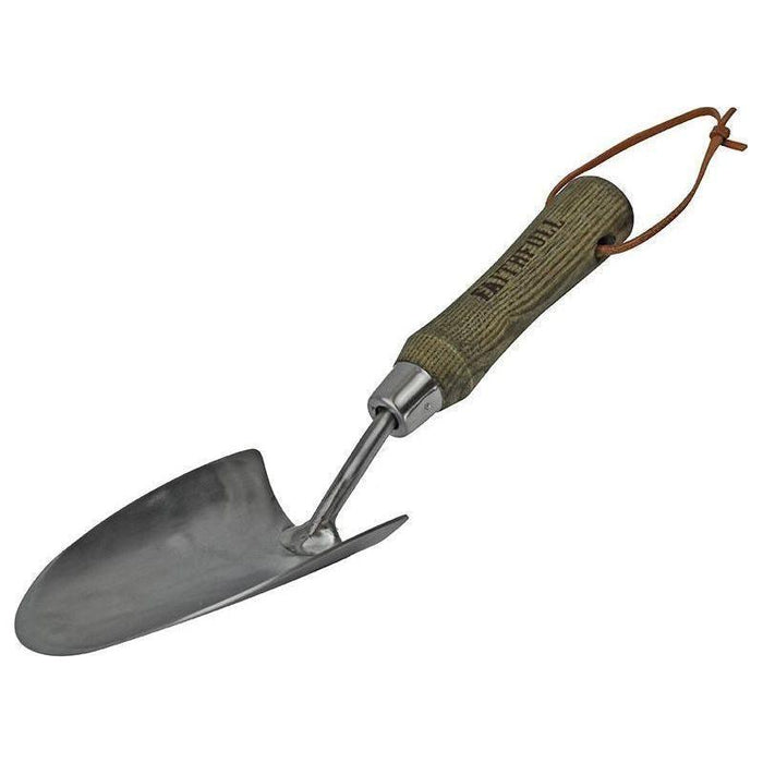 Faithfull Prestige Stainless Steel Hand Trowel Ash Handle Faithfull - Town Tools