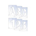 Scan Letter & Number Stencil Kit 25mm Scan - Town Tools
