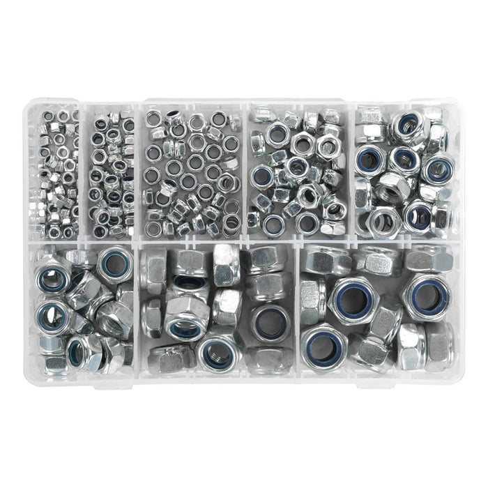 Sealey Nylon Locknut Assortment M4-M16 255pc AB033LN Sealey - Town Tools 