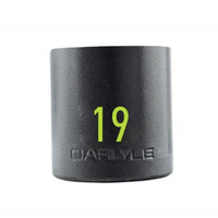 Carlyle Tools 1/2In Drive 19mm 6 Pt Stubby Impact Socket