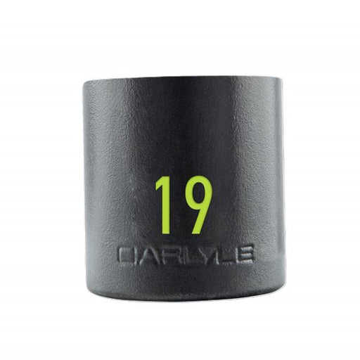 Carlyle Tools 1/2In Drive 19mm 6 Pt Stubby Impact Socket - image 1
