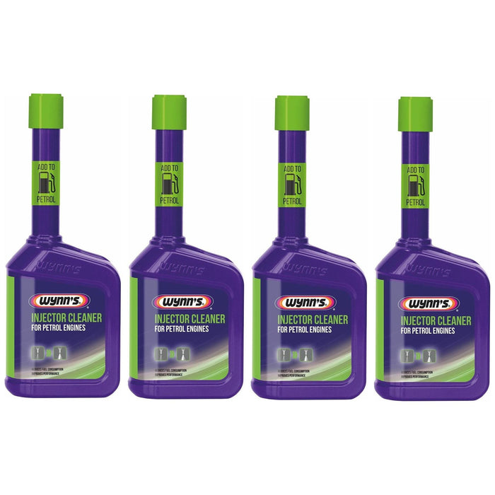 4x Wynns PETROL Injector Cleaner Fuel Treatment Additive 325ml More Performance MPG