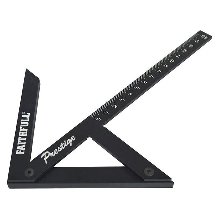 Faithfull Prestige Centre Finder Gauge Black Aluminium 150mm Faithfull - Town Tools