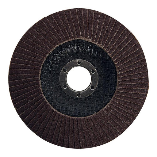 Silverline Aluminium Oxide Flap Disc 125mm 80 Grit Silverline - Town Tools 