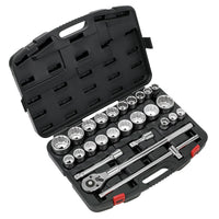 Sealey Premier Premier Metric/Imperial Socket Set 3/4"Sq Drive 12-point 26pc