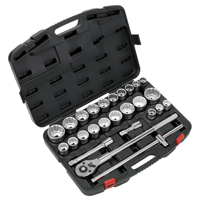 Sealey Premier Premier Metric/Imperial Socket Set 3/4"Sq Drive 12-point 26pc Sealey Premier - Town Tools 