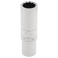 Draper HI-TORQ 12 Point Deep Socket, 3/8" Sq. Dr., 12mm 32822