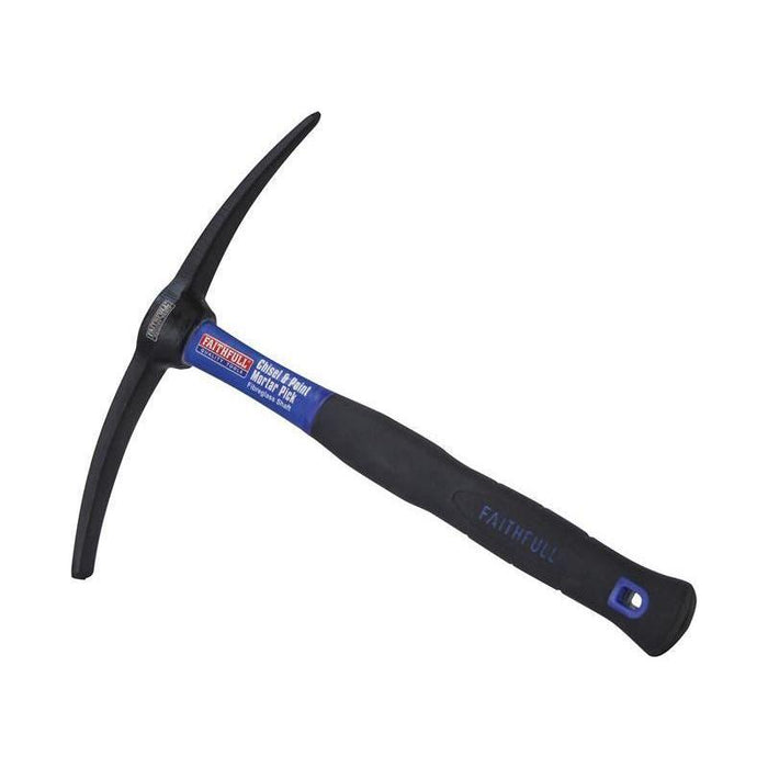 Faithfull Chisel & Point Mortar Pick Fibreglass Shaft 450g (16oz) Faithfull - Town Tools