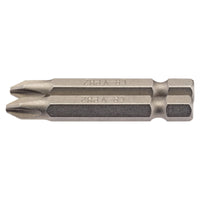 Draper Cross Slot Insert Bit, 1/4" Hex, 50mm Long, No.2 (Pack of 2) 64237