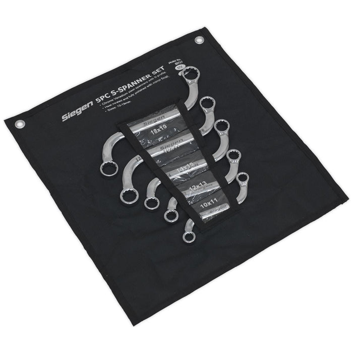 Sealey S-Spanner Set 5pc Metric S0717 Siegen by Sealey - Town Tools 