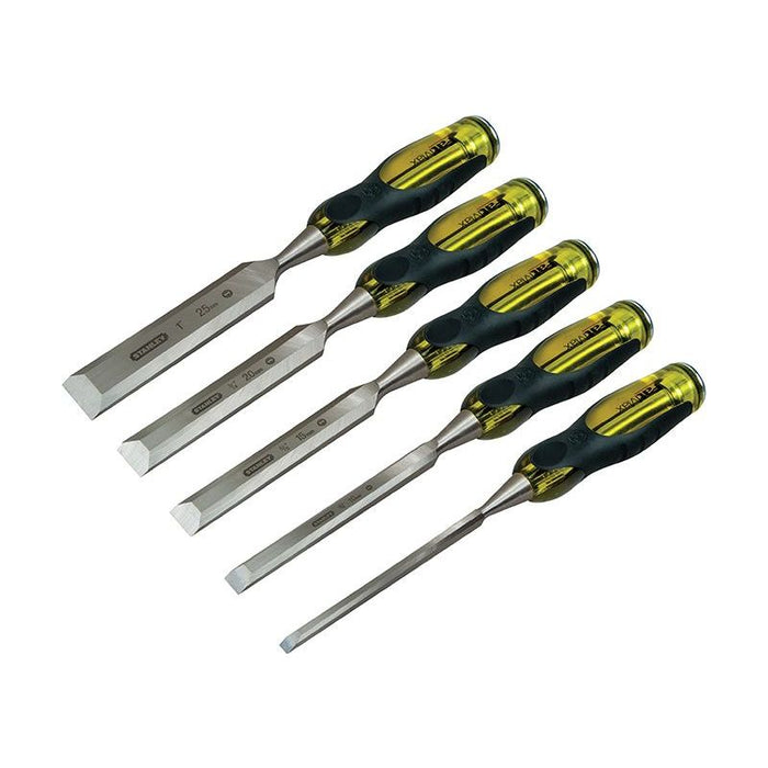 Stanley® Hand Tools FatMax® Bevel Edge Chisel with Thru Tang Set, 5 Piece STANLEY® Hand Tools - Town Tools