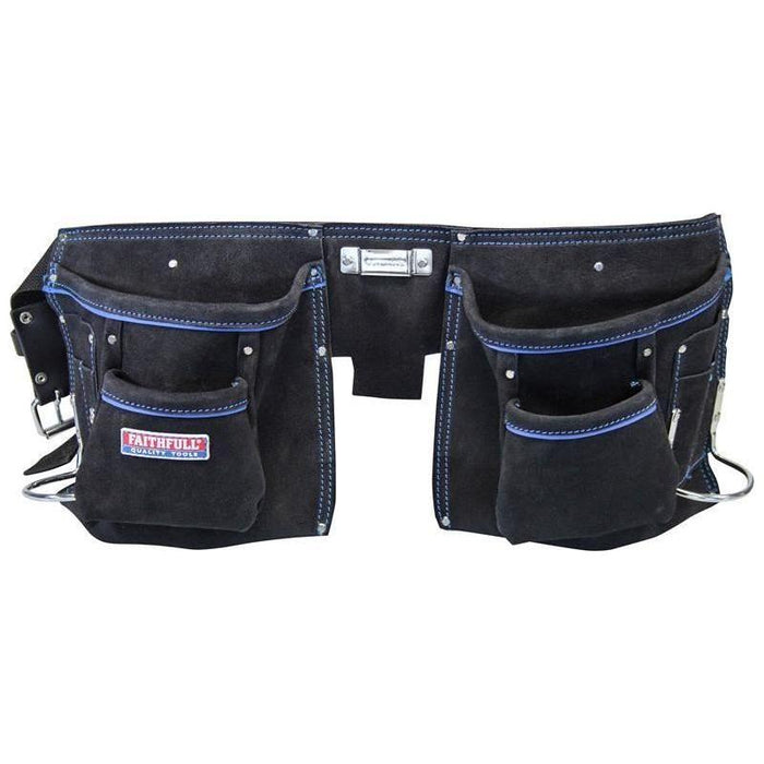 Faithfull Double Tool & Nail Pouch Faithfull - Town Tools