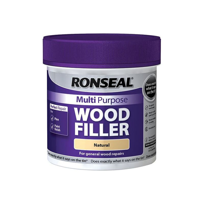 Ronseal Multipurpose Wood Filler Tub Natural 465g Ronseal - Town Tools