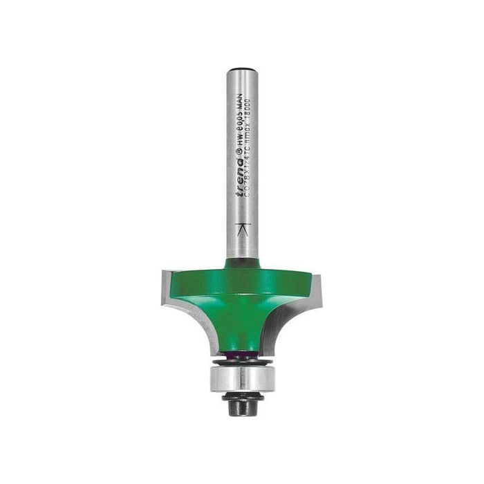 Trend C078 x 1/4 TC Round Over Two Flute Cutter 9.5 x 15.9mm Trend - Town Tools