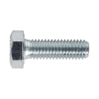 Sealey HT Setscrew M8 x 25mm 8.8 Zinc Pack of 50 SS825