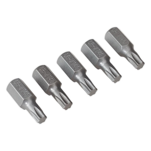 Sealey TRX-Star* T40 Bit Short Pack of 5 TX40S5 Sealey - Town Tools 