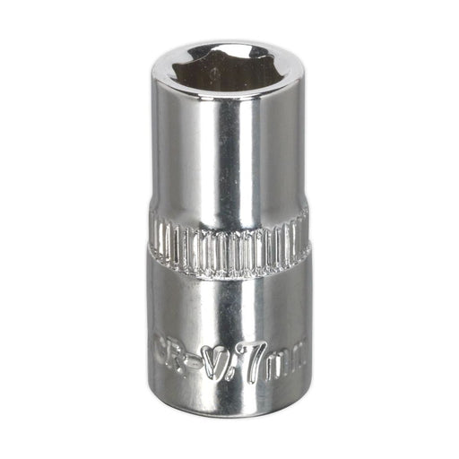 Sealey WallDrive Socket 7mm 1/4"Sq Drive Fully Polished SP1407 Sealey - Town Tools 