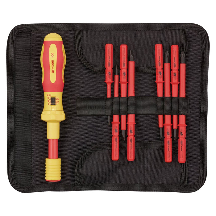 Draper XP1000 VDE Interchangeable Torque Screwdriver Set (9 Piece) 65372