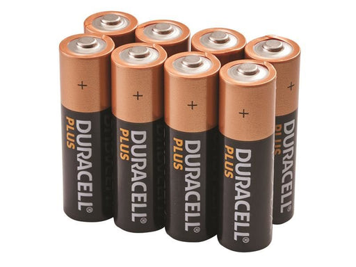Duracell AA Cell Plus Power +100% Batteries (Pack 8) Duracell - Town Tools