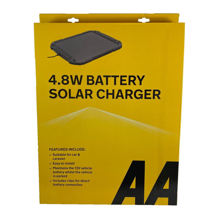 AA 4.8W XL 12V Car Van Caravan Solar Panel Trickle Battery Charger Power Supply AA - Town Tools 