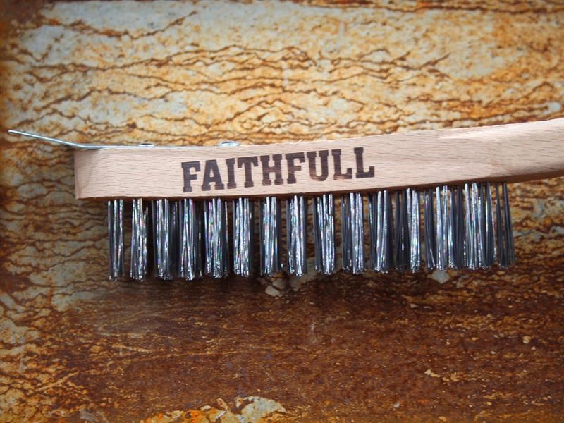 Faithfull Lightweight Scratch Brush with Scraper, Four Row Faithfull - Town Tools
