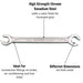 Teng Tools Flare nut Wrench Metric 16 x 17mm Teng Tools - Town Tools 