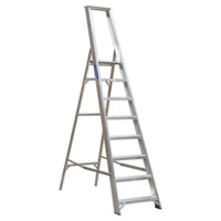Sealey Aluminium Step Ladder 8-Tread Industrial BS 2037/1 AXL8