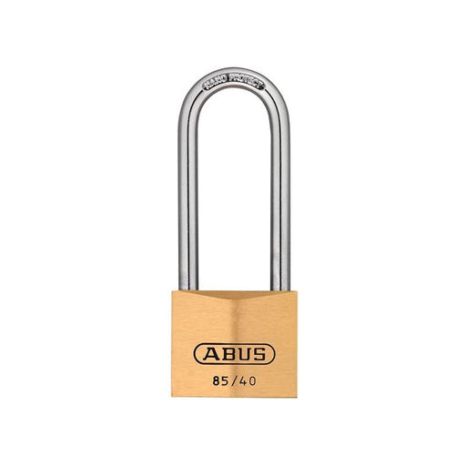 Abus Mechanical 85/40mm Brass Padlock 63mm Long Shackle Carded ABUS Mechanical - Town Tools