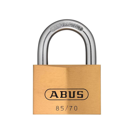 Abus Mechanical 85/70mm Brass Padlock Keyed Alike 121 ABUS Mechanical - Town Tools