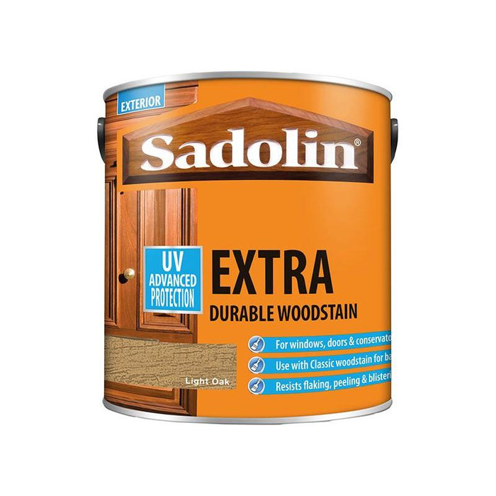 Sadolin Extra Durable Woodstain Light Oak 2.5 litre Sadolin - Town Tools
