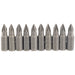 Draper PZ Type Insert Bit, 1/4" Hex, 25mm Long, No.1 (Pack of 10) 64047 Draper - Town Tools 