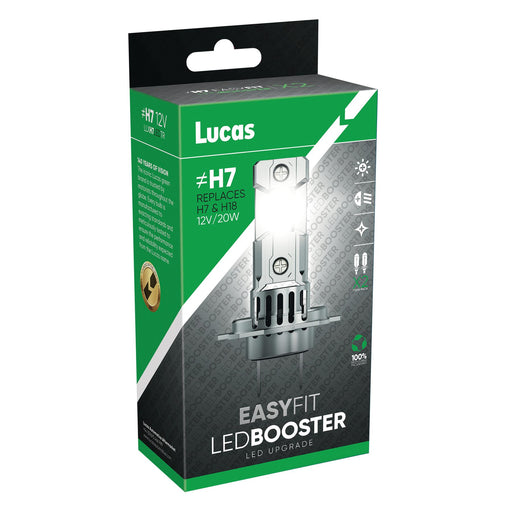 Lucas H7 H18 Led Bulbs Headlight Front Fog Light 12V Twin Pack Ledbooster Lucas - Town Tools