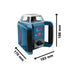 Bosch GRL 400 H Professional Rotation Laser Set Bosch - Town Tools
