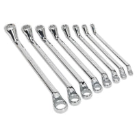 Sealey Deep Offset Ring Spanner Set 8pc Metric S0405
