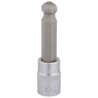 Draper Ball End Hexagonal Socket Bits, 3/8" Sq. Dr., 10mm 16293