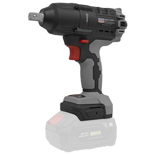Premier SV20 Series 1/2"Sq Drive Brushless Cordless Impact Wrench 20V Body Only Sealey Premier - Town Tools 