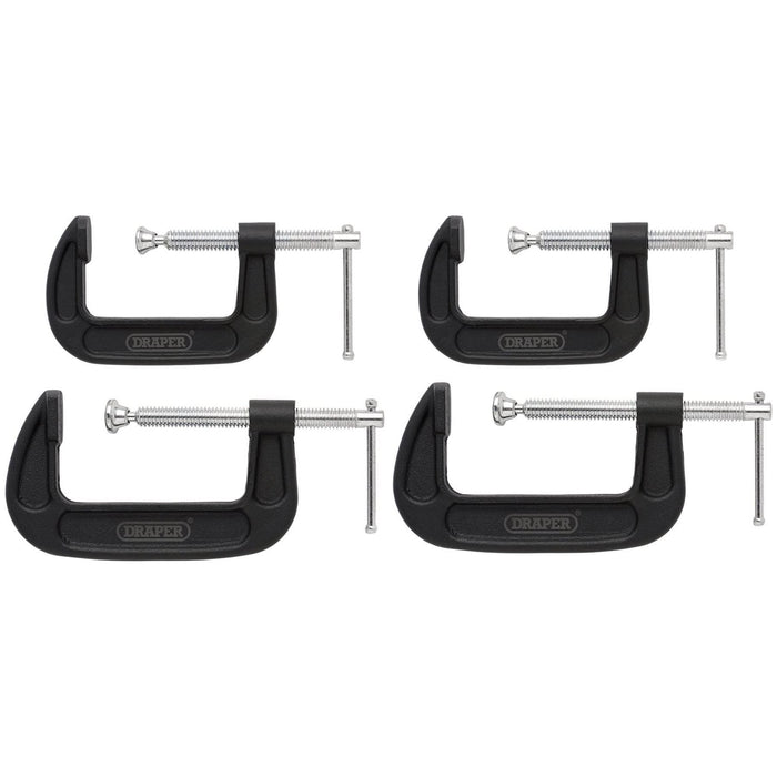 Draper Heavy Duty G-Clamp Set (4 Piece) Draper - Town Tools