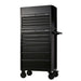 Draper BUNKER 10 Drawer Combined Roller Cabinet and Tool Chest, 26", Black