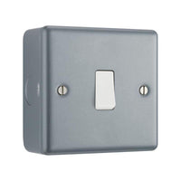 Masterplug Metal Clad 1-Gang 2-Way Light Switch