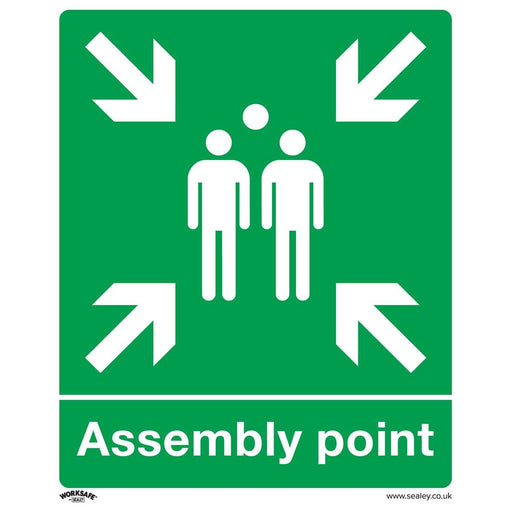 Sealey Safe Conditions Safety Sign Assembly Point Rigid Plastic SS37P1 Sealey - Town Tools 