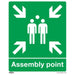 Sealey Safe Conditions Safety Sign Assembly Point Rigid Plastic SS37P1 Sealey - Town Tools 