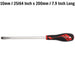 Teng Tools Flat Screwdriver 1.6 x 10.0 x 200mm XL Hex Shaft Teng Tools - Town Tools 