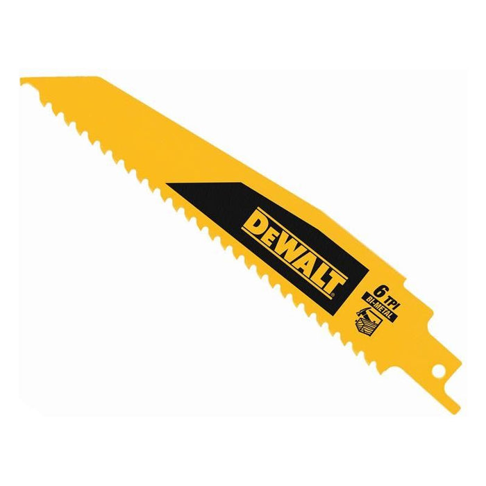 Dewalt Power Tools Bi-Metal Wood Demolition Reciprocating Blade 152mm x 6 TPI (Pack 5) DeWALT Power Tools - Town Tools